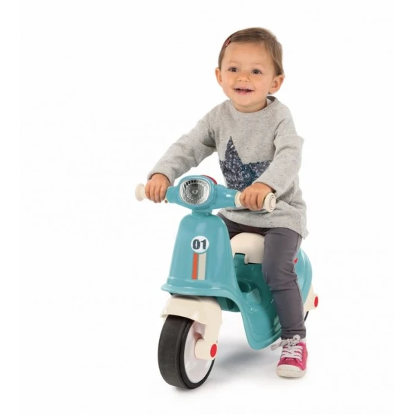 SMOBY SCOOTER RIDE-ON BLUE-WHITE
