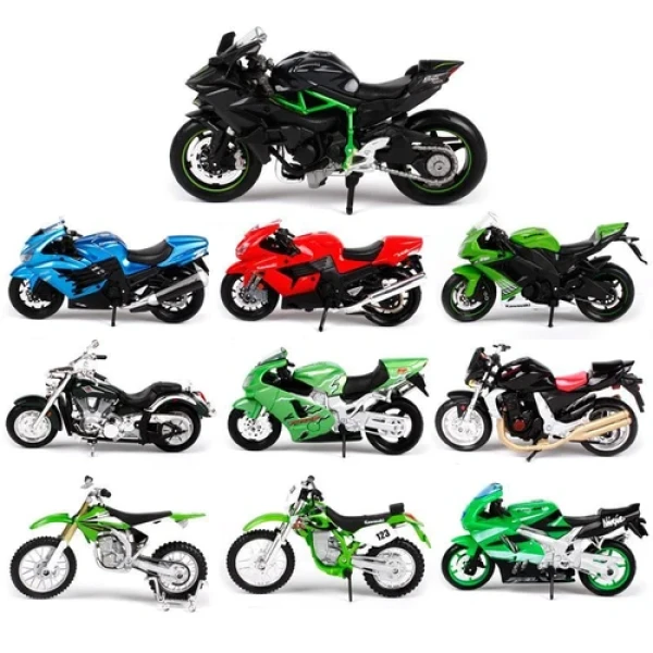 MAISTO 1:18 2-WHEELERS IN FLOOR - VARIOUS DESIGNS