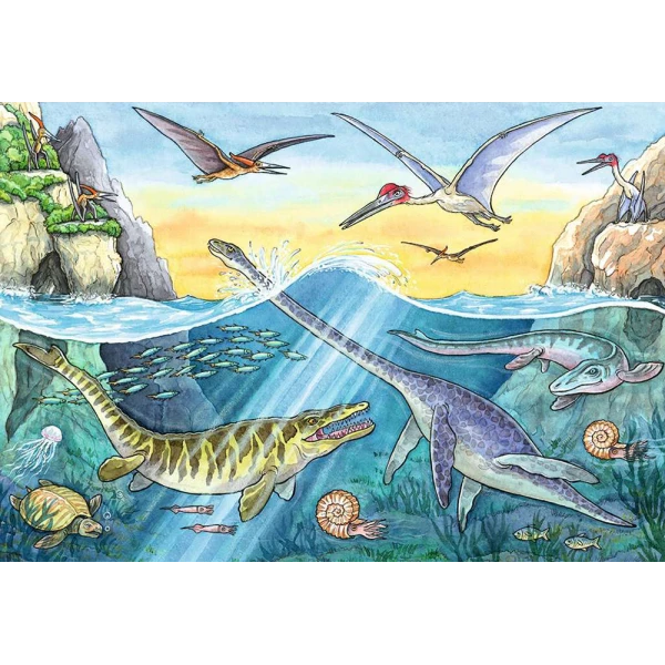 RAVENSBURGER PUZZLE 2X24 pcs DINOSAURUS