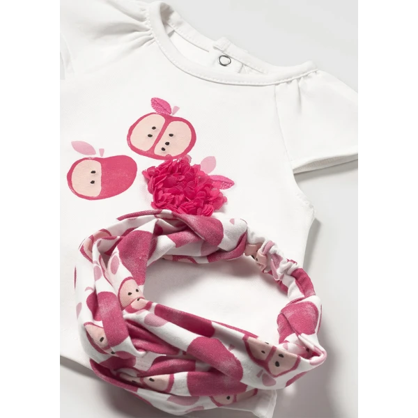 MAYORAL SET LEGGINGS ΚΑΠΡΙ AND HEADBAND PINK INTENSE