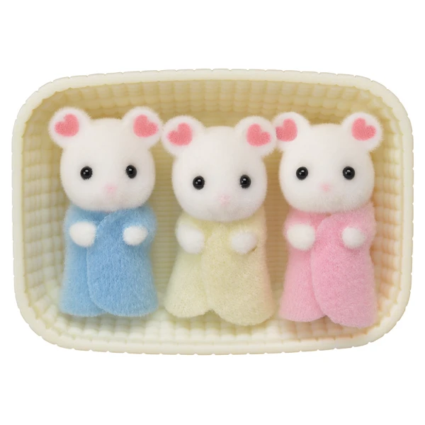 THE SYLVANIAN FAMILIES ΤΡΙΔΥΜΑ ΜΩΡΑ MARSHMALLOW MOUSE 5337