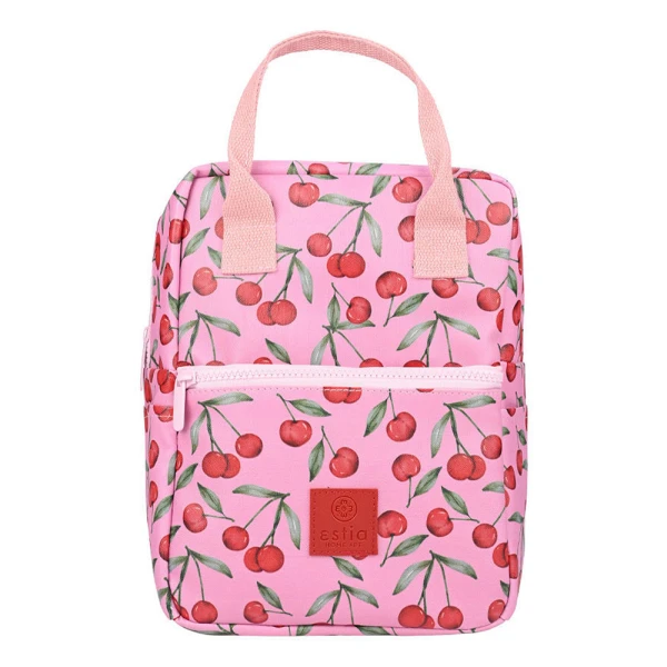 ESTIA HOME ART LUNCH BAG 7L - CHERRY ROSE