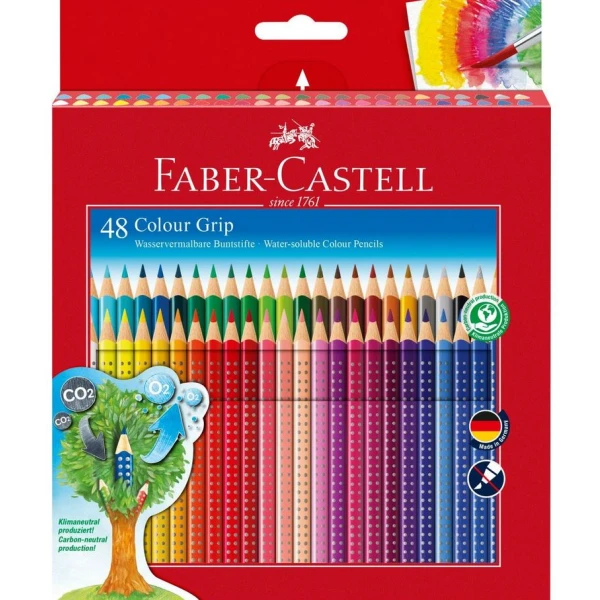 FABER-CASTELL COLOUR PENCILS GRIP SET 48 COLOURS
