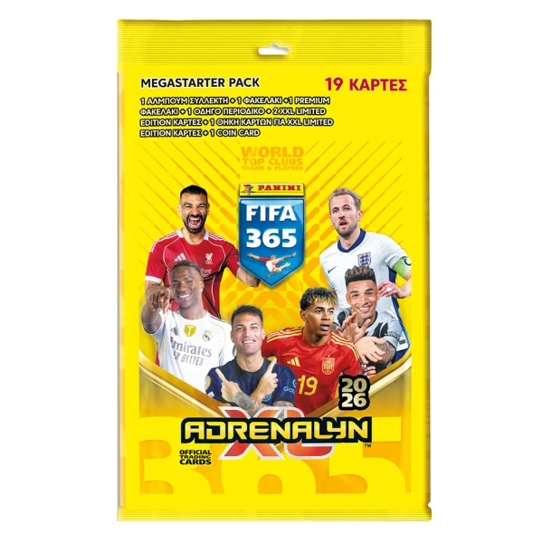 PANINI FIFA 365 2026 ADRENALYN MEGA STARTER PACK
