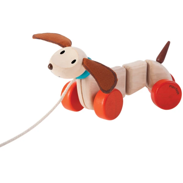 ΞΥΛΙΝΟ ΠΑΙΧΝΙΔΙ PLAN TOYS ΣΥΡΟΜΕΝΟ ΧΑΡΟΥΜΕΝΟ ΣΚΥΛΑΚΙ