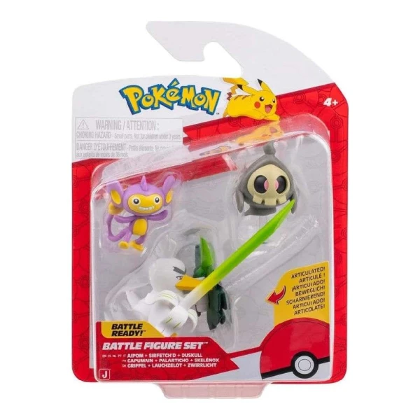 POKEMON ΦΙΓΟΥΡΕΣ W25 DUSKULL-AIPOM-SIRFETCH\'D