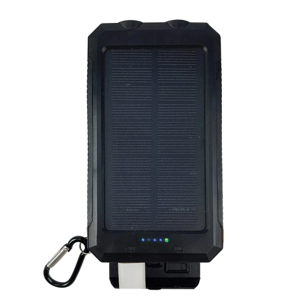 THE SOURCE RED5 SOLAR POWERBANK 10.000 mAh WITH USB PORT BLACK