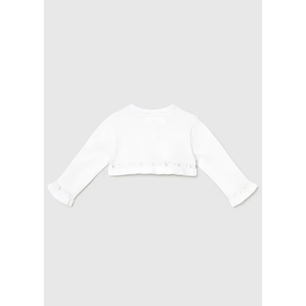 MAYORAL CARDIGAN KNITTED BASIC WHITE 