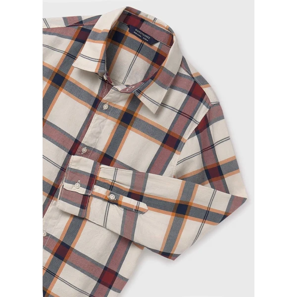 MAYORAL SHIRT LONG SLEEVES CHECKERED RED