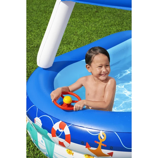 BESTWAY INFLATABLE FAMILY POOL 212X155X132 cm SEA CAPTAIN