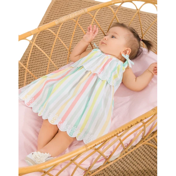 ENERGIERS BABY DRESS STRIPED