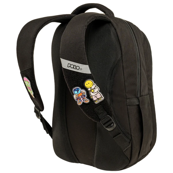POLO 2026 ΣΑΚΙΔΙΟ PATCHES ΜΑΥΡΟ