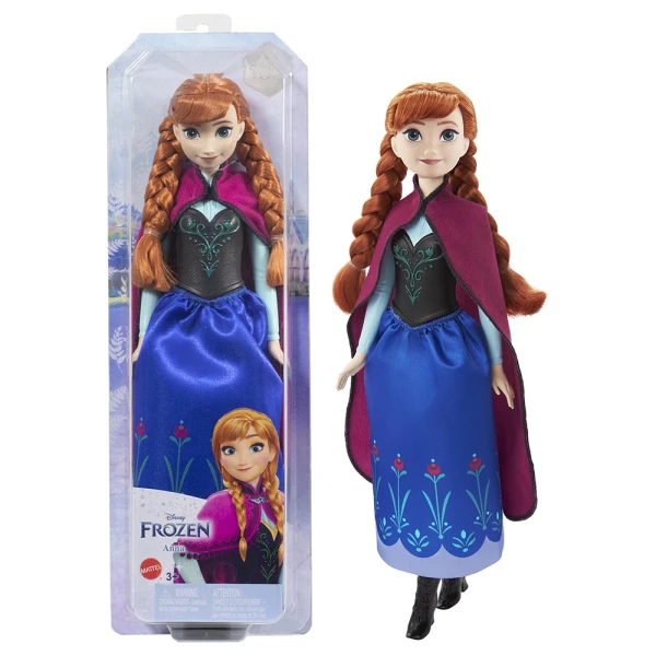 DISNEY PRINCESS ΒΑΣΙΚΗ ΚΟΥΚΛΑ ANNA ΜΠΛΕ ΦΟΡΕΜΑ