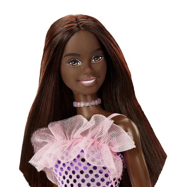 ΚΟΥΚΛΑ BARBIE MINI ΦΟΡΕΜΑΤΑ - ΡΟΖ ΦΟΡΕΜΑ