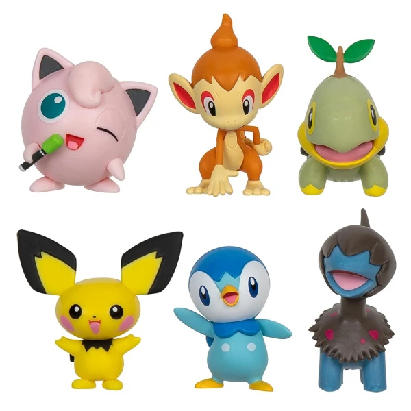 POKEMON W5 FIGURES 6 pcs WITH PICHU
