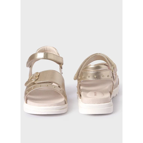 SANDALS STUDDED GOLD