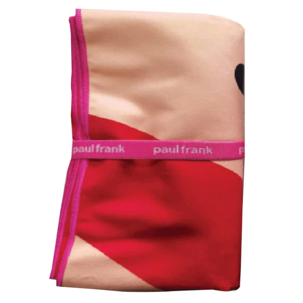 BEACH TOWEL PAUL FRANK MICROFIBER 90X180 cm RED