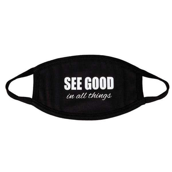ADULTS PROTECTIVE COTTON MASK 20X13 cm SEE GOOD - 2 COLORS