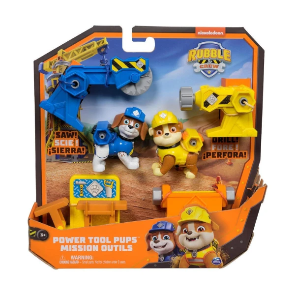 PAW PATROL RUBBLE & CREW PUPPIES WITH TOOLS