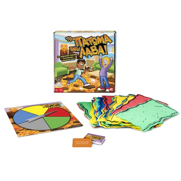 BOARD GAME THE FLOOR IS LAVA FOR AGES 5+