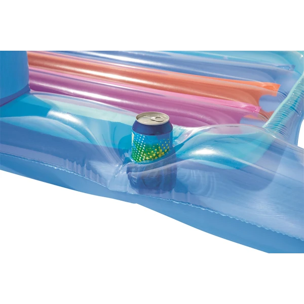 BESTWAY INFLATABLE SEA MATTRESS 161X84 cm DESIGNER FASHION LOUNGE BLUE