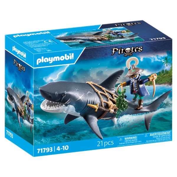 PLAYMOBIL PIRATES GIANT SHARK WITH PIRATE