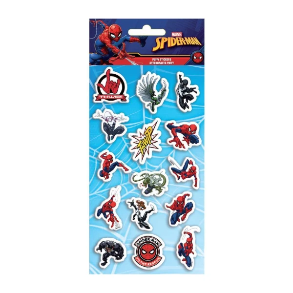 PUFFY STICKERS 10X22 cm - SPIDERMAN