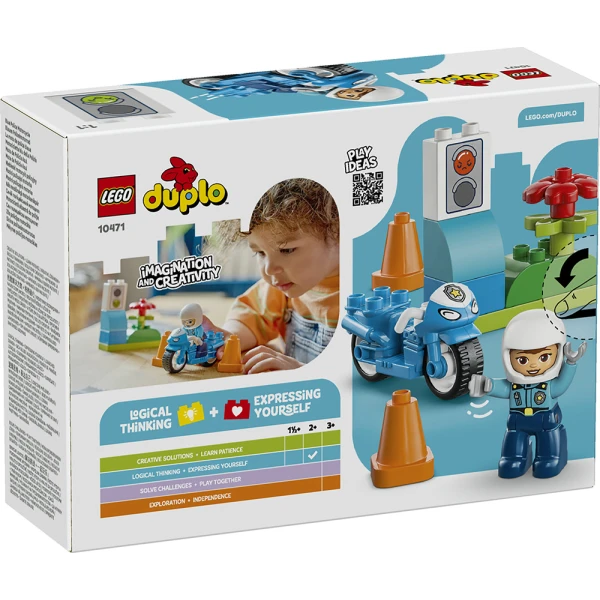 LEGO® DUPLO® TOWN ΜΠΛΕ ΑΣΤΥΝΟΜΙΚΗ ΜΟΤΟΣΙΚΛΕΤΑ