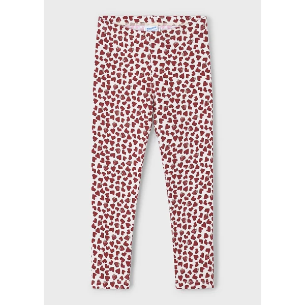 MAYORAL LEGGINGS COTTON PRINTED BEIGE 