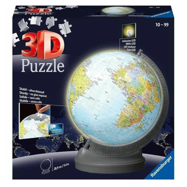 RAVENSBURGER 3DPUZZLE 300 pcs GLOBE LED