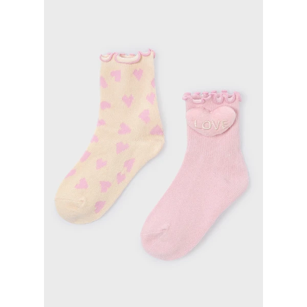MAYORAL SET 2 SOCKS PINK 