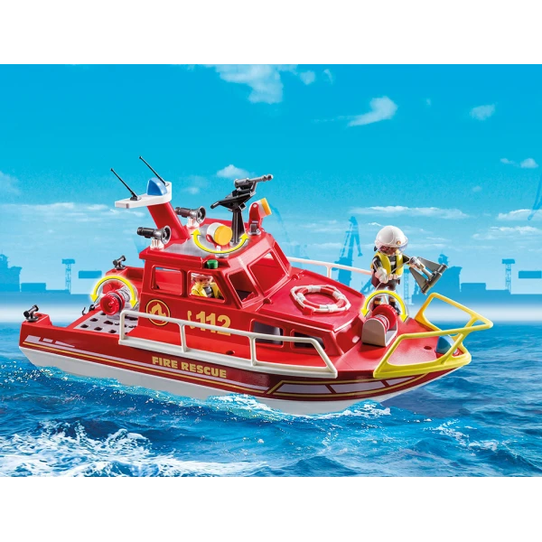 PLAYMOBIL ΠΥΡΟΣΒΕΣΤΙΚΟ ΣΚΑΦΟΣ ΔΙΑΣΩΣΗΣ 