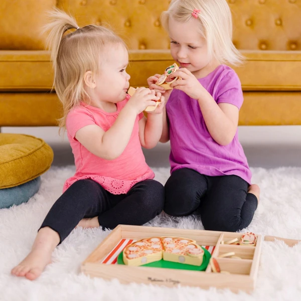 MELISSA & DOUG WOODEN SET PIZZA PARTY