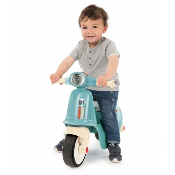 SMOBY SCOOTER RIDE-ON BLUE-WHITE
