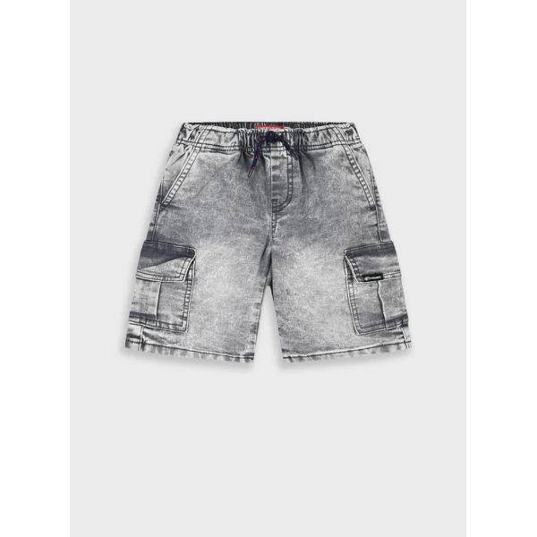ENERGIERS BERMUDA SHORTS BOY ΒΕΒΕ GREY DENIM