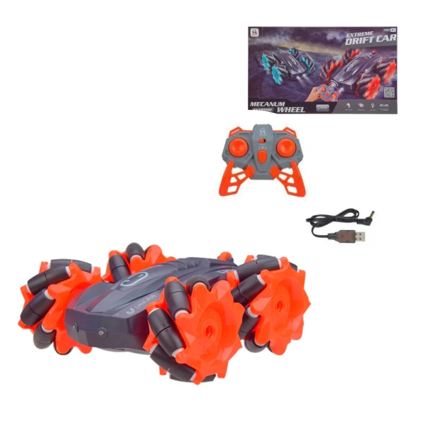 REMOTE CONTROL VEHICLE 8 DIRECTIONS WITH USB 2.4 GHz - ORANGE