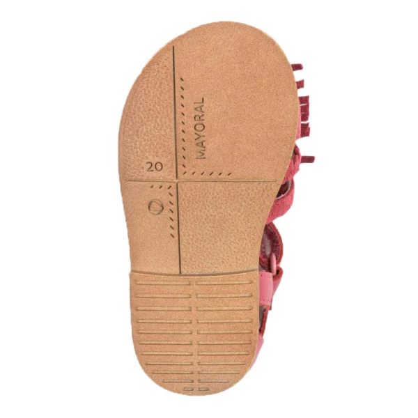 MAYORAL LEATHER SANDALS FUCHSIA