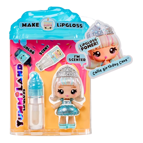 YUMMILAND LIPGLOSS ΚΟΥΚΛΑ - CALLIE BIRTHDAY CAKE