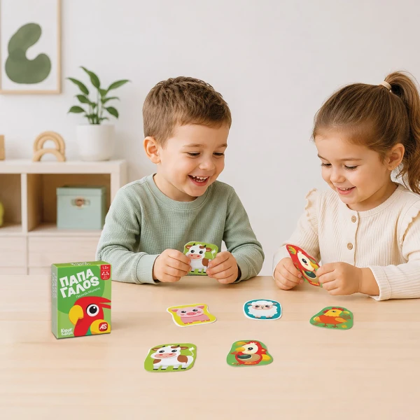 AS GAMES ΠΑΙΧΝΙΔΙΑ ΜΕ ΚΑΡΤΕΣ KIDDY CARDS ΓΙΑ 18+ ΜΗΝΩΝ - 4 ΣΧΕΔΙΑ