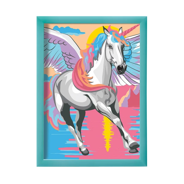 PAINT & FRAME PAINT BY NUMBERS MAGIC UNICORN FOR AGES 9+