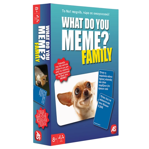 AS GAMES BOARD GAME WHAT DO YOU MEME? FAMILY FOR AGES 8+ AND 3+ PLAYERS