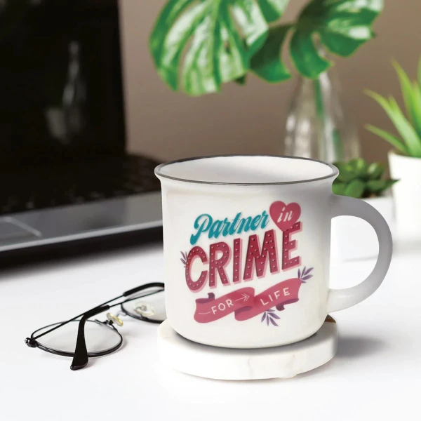 LEGAMI PORCELAIN MUG CUP-PUCCINO 350ml - PARTNER IN CRIME