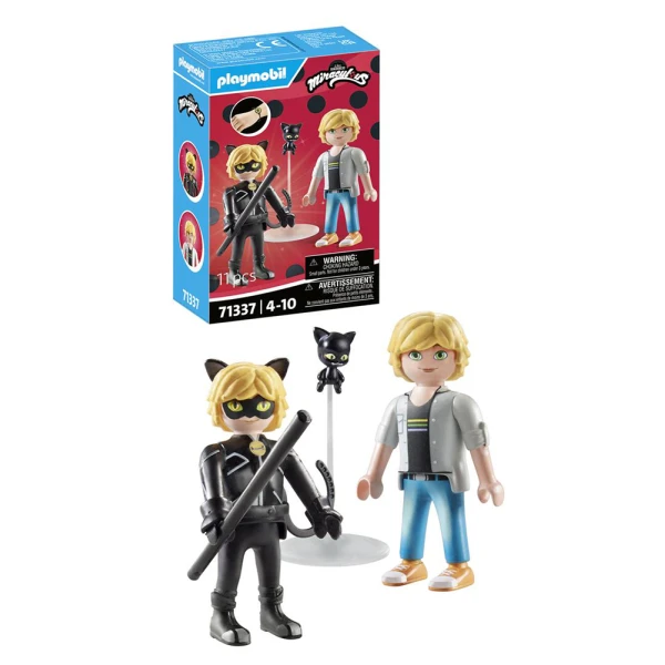 PLAYMOBIL MIRACULOUS ADRIEN & CAT NOIR 