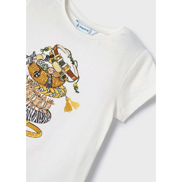 MAYORAL SHORT SLEEVES BLOUSE GOLD