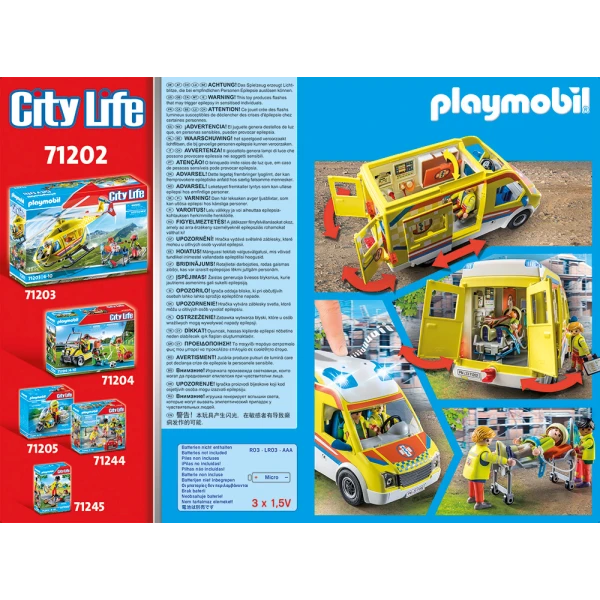 PLAYMOBIL CITY LIFE AMBULANCE WITH RESCUERS