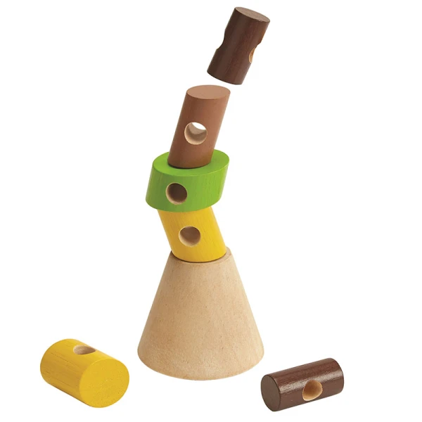 PLAN TOYS ΞΥΛΙΝΟ ΠΑΙΧΝΙΔΙ ΙΣΟΡΡΟΠΙΑΣ ΜΕ ΚΟΡΜΟΥΣ
