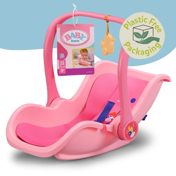 ZAPF CREATION BABY BORN PINK PORTABLE SEAT