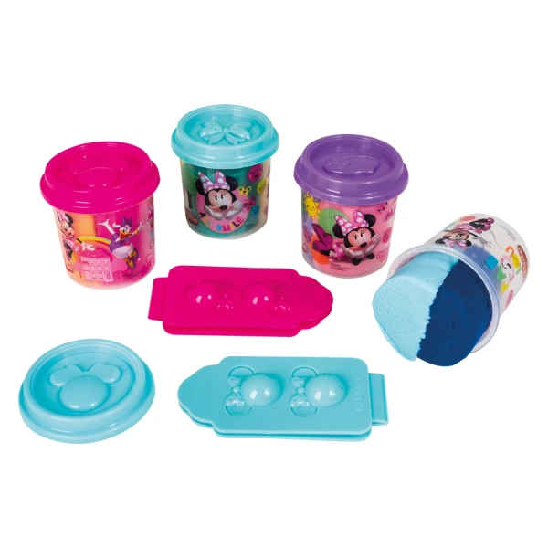 AS DOUGH POT WITH 2 DOUGH COLORS AND 3D CAP FOLDABLE CUTTER 100GR FOR AGES 3+