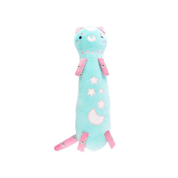 PLUSH PILLOW LIGHT BLUE CAT KIKI 60 cm