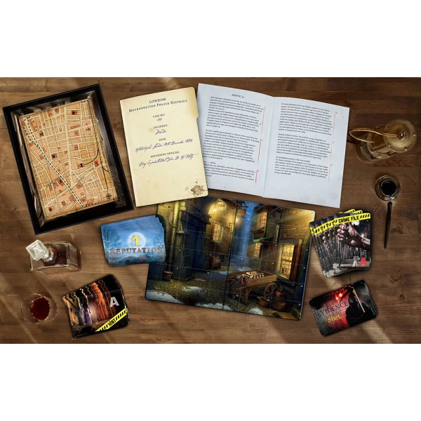 AS GAMES ΕΠΙΤΡΑΠΕΖΙΟ ΠΑΙΧΝΙΔΙ CRIME SCENE LONDON 1892 ΓΙΑ ΗΛΙΚΙΕΣ 18+ ΧΡΟΝΩΝ ΚΑΙ 1+ ΠΑΙΚΤΕΣ